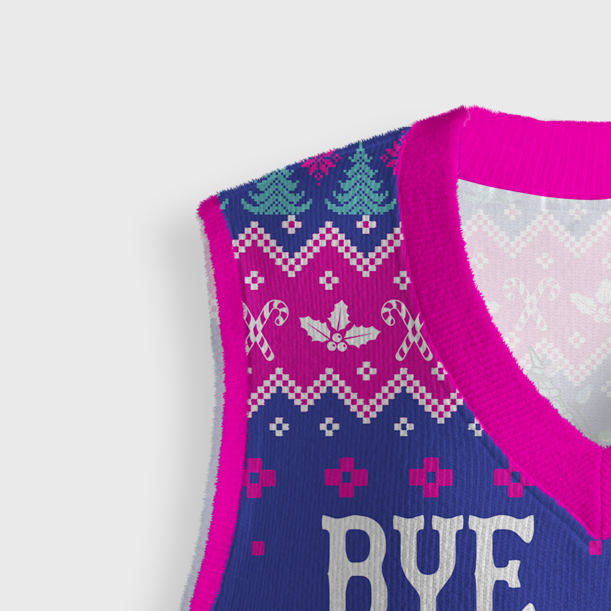 Purplehecate Good Luck Buddy Whale Ugly Sweater Vest