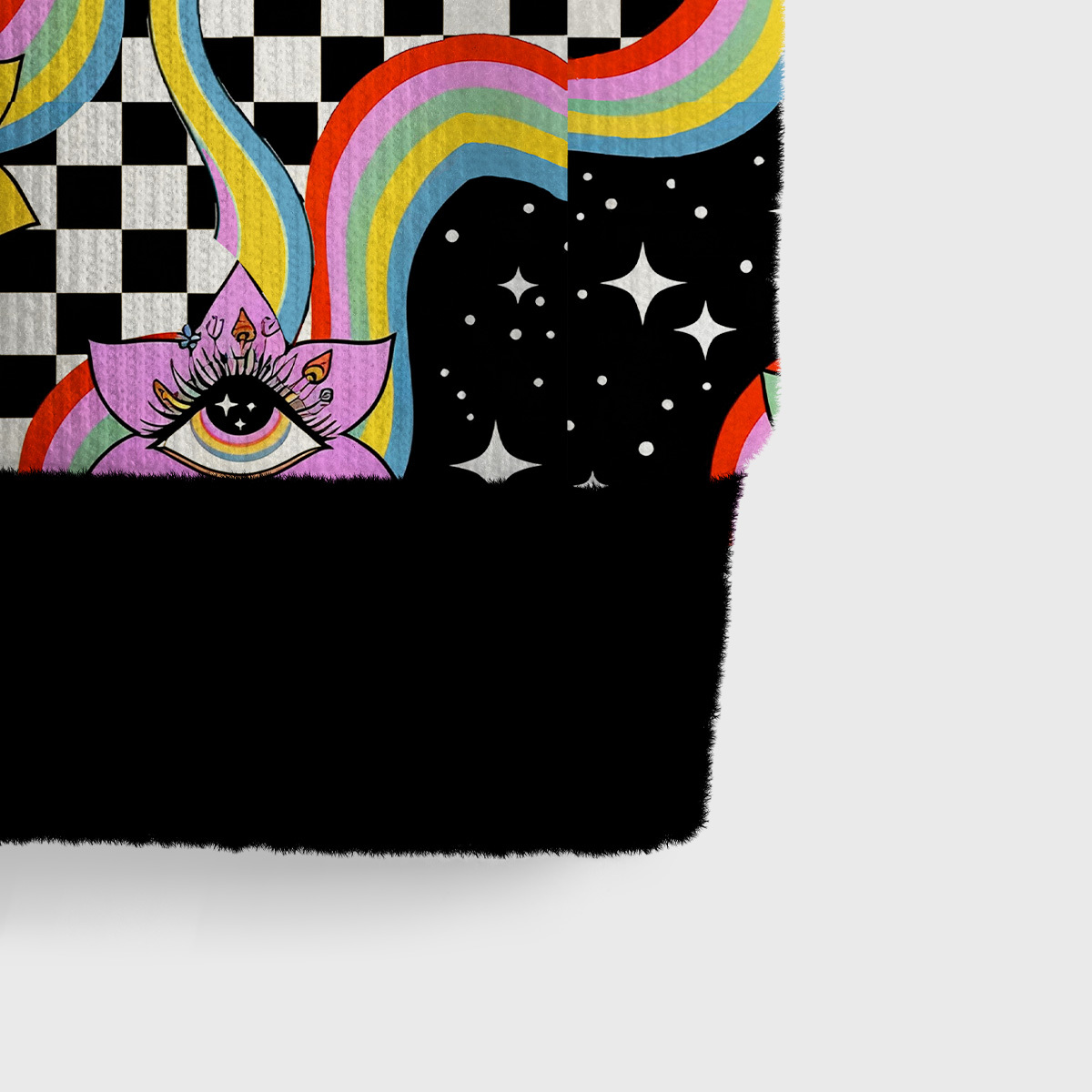 Purplehecate Enchanted Mushroom Eye Blossom Ugly Sweater Vest