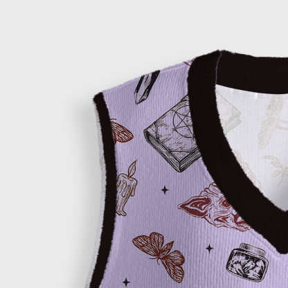 Purplehecate Witchcraft Study Ugly Sweater Vest