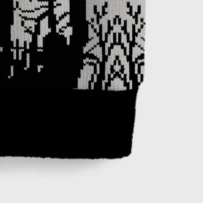 Purplehecate Ravens Over the Spooky Graveyard Ugly Sweater Vest