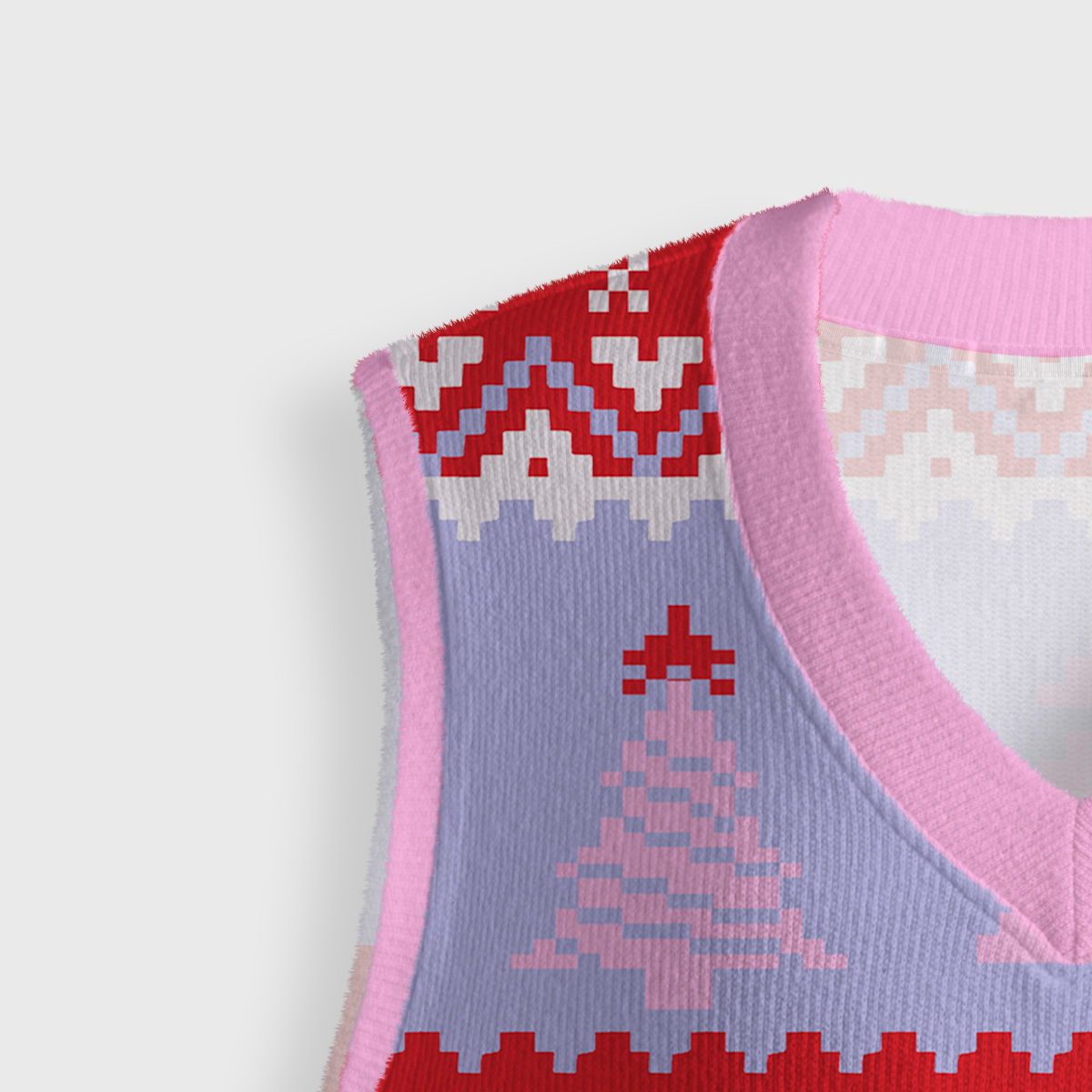 Purplehecate Overstimulated But Festive Possum Ugly Sweater Vest