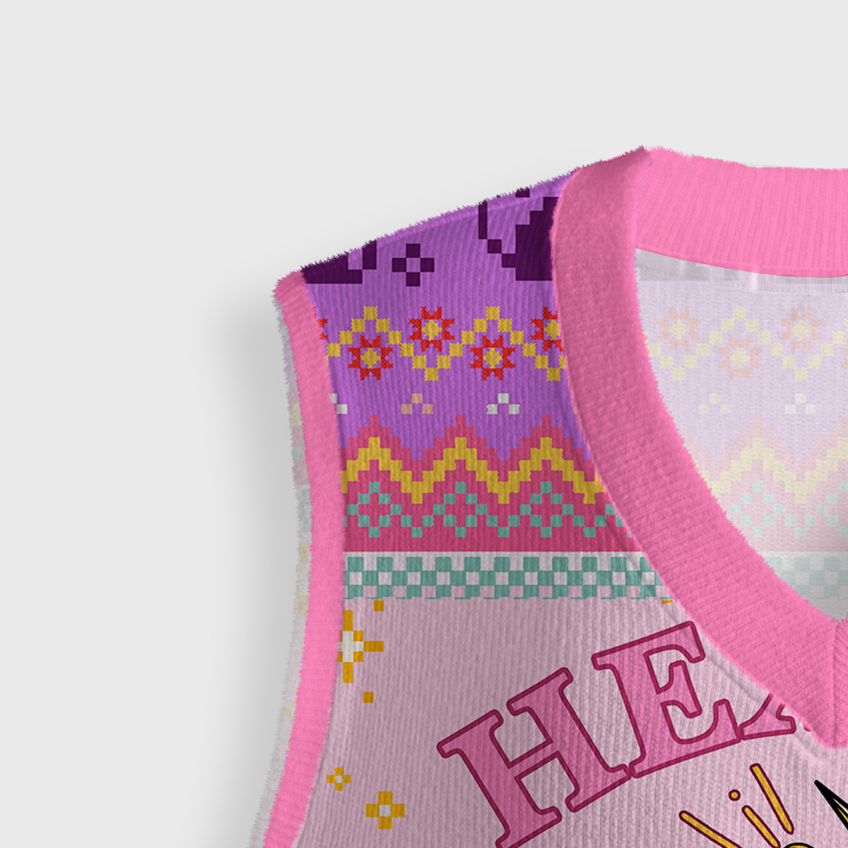 Purplehecate Hex The Patriarchy Witchy Ugly Sweater Vest