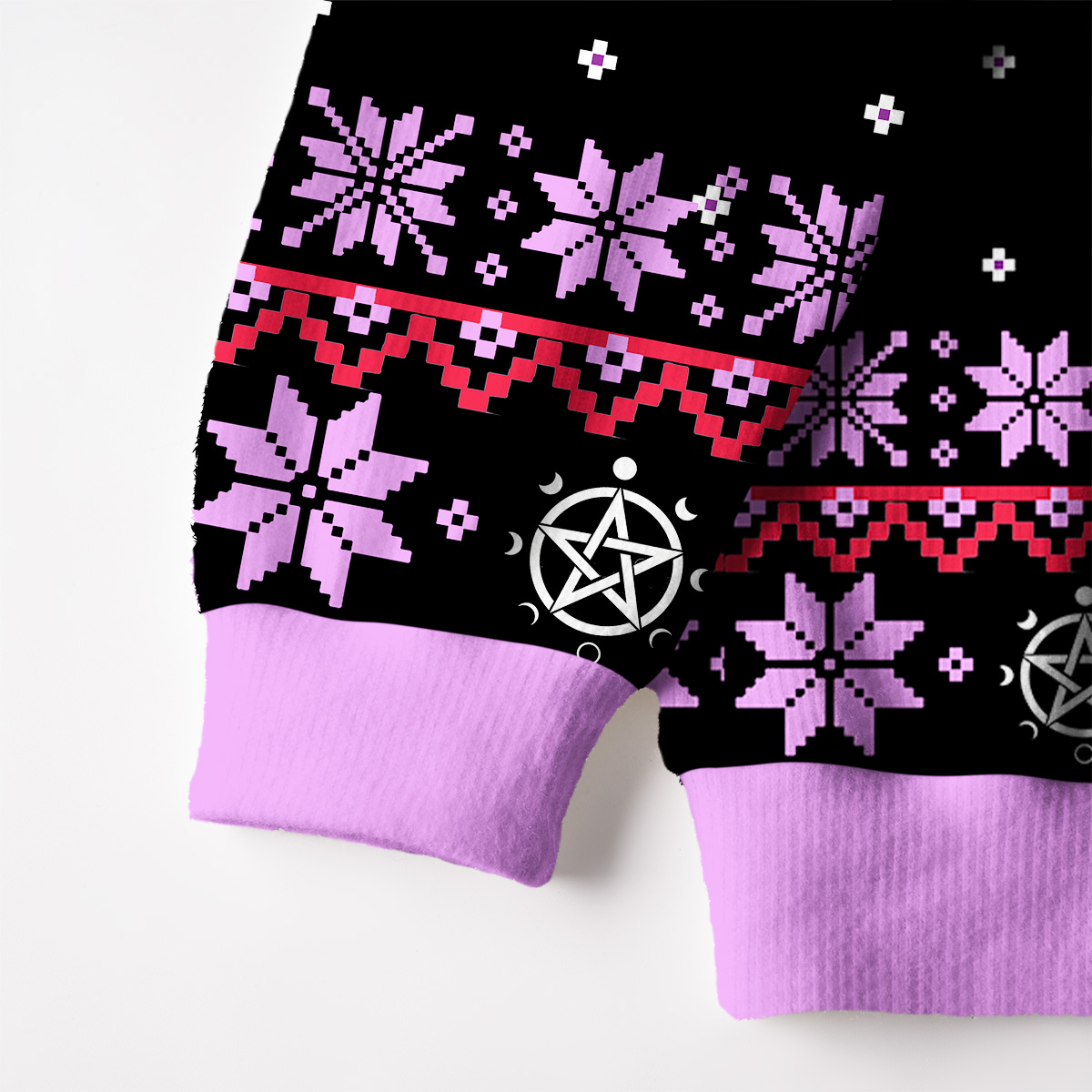 Purplehecate First Of All I'm A Delightful Opossum Fuzzy Ugly Christmas Sweatshirt