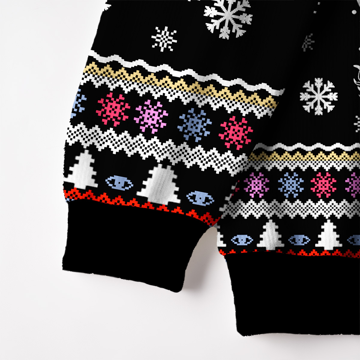 Purplehecate Lunar Serpent Alchemy Fuzzy Ugly Christmas Sweatshirt