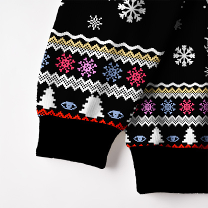 Purplehecate Lunar Serpent Alchemy Fuzzy Ugly Christmas Sweatshirt