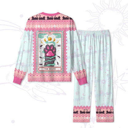 Purplehecate The Beans Cat Tarot Christmas Pajamas