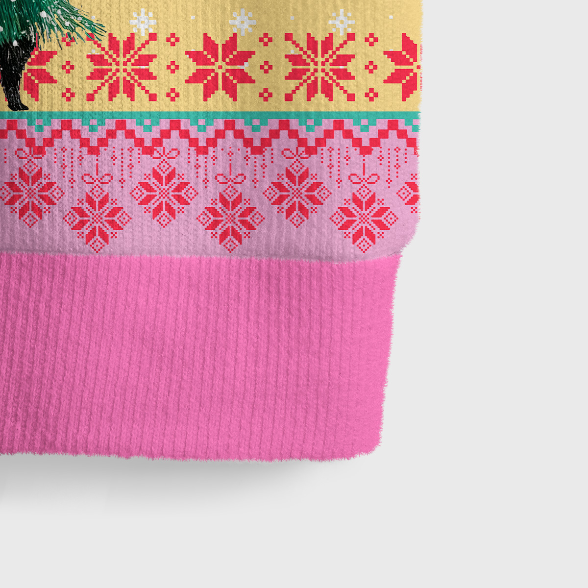 Purplehecate Funny Black Cat in Tree Ugly Sweater Vest