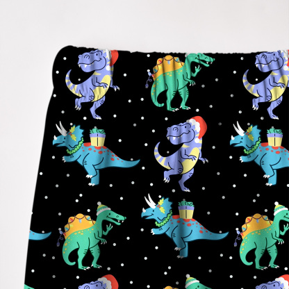 Purplehecate Funny Christmas Dinosaurs Christmas Pajamas