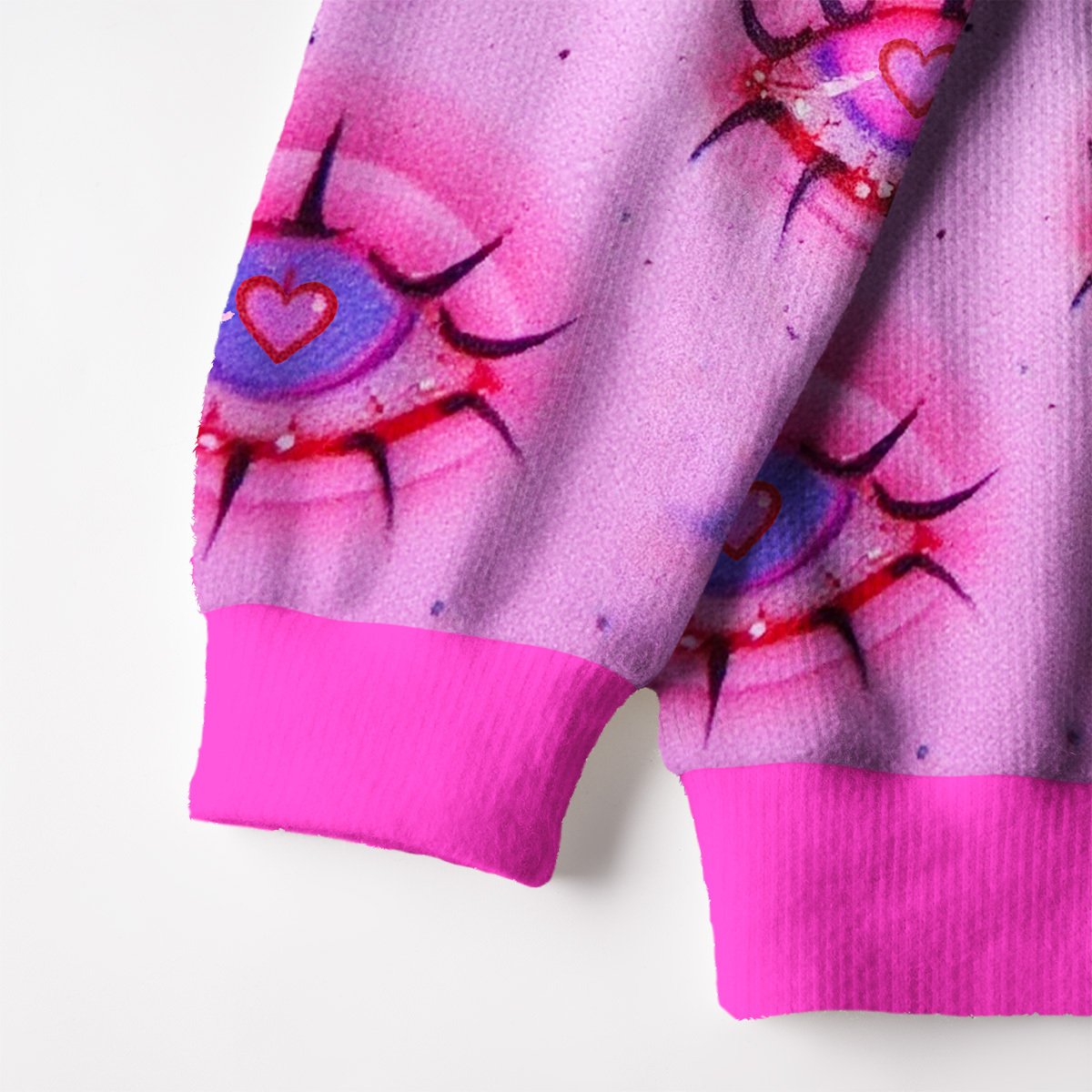 Purplehecate Mystic Love-Eye Fuzzy Ugly Sweatshirt