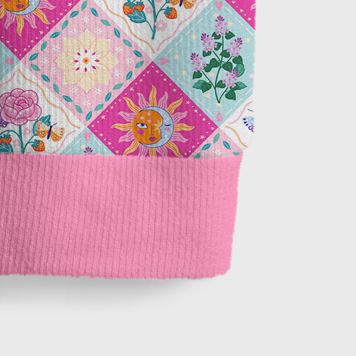 Purplehecate Colorful Sunshine Patchwork Ugly Sweater Vest