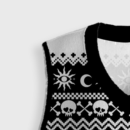 Purplehecate Compost Your Enemies Ugly Sweater Vest