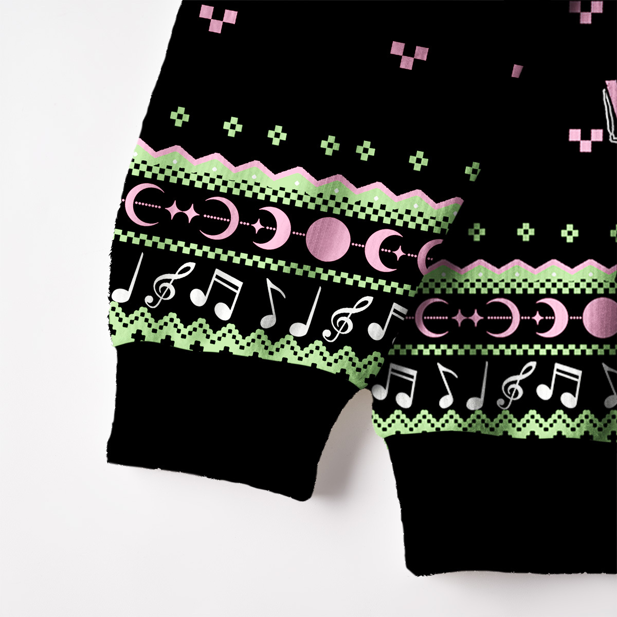 Purplehecate I Find Peace With Cats Music Cult Movies Fuzzy Ugly Sweatshirt