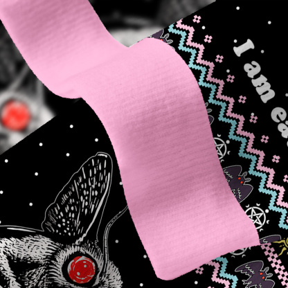 Purplehecate Mothman Eating Soup Fuzzy Ugly Sweatshirt