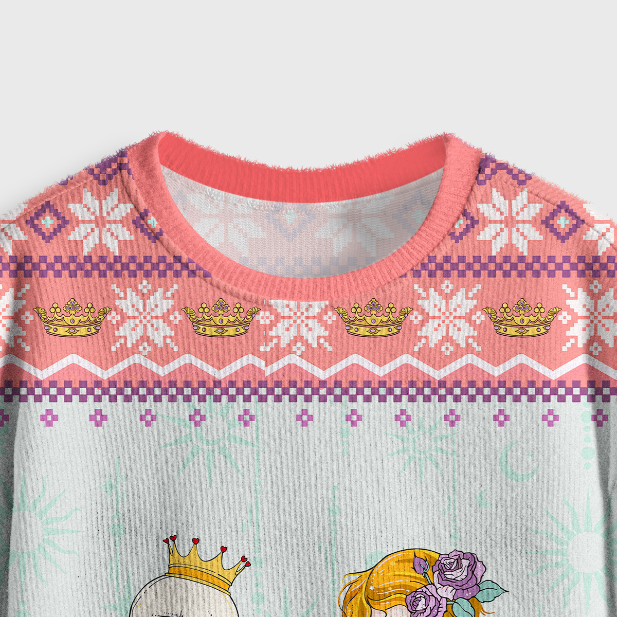 Purplehecate The Nail Tech Life Tarot Crop Fuzzy Ugly Sweatshirt