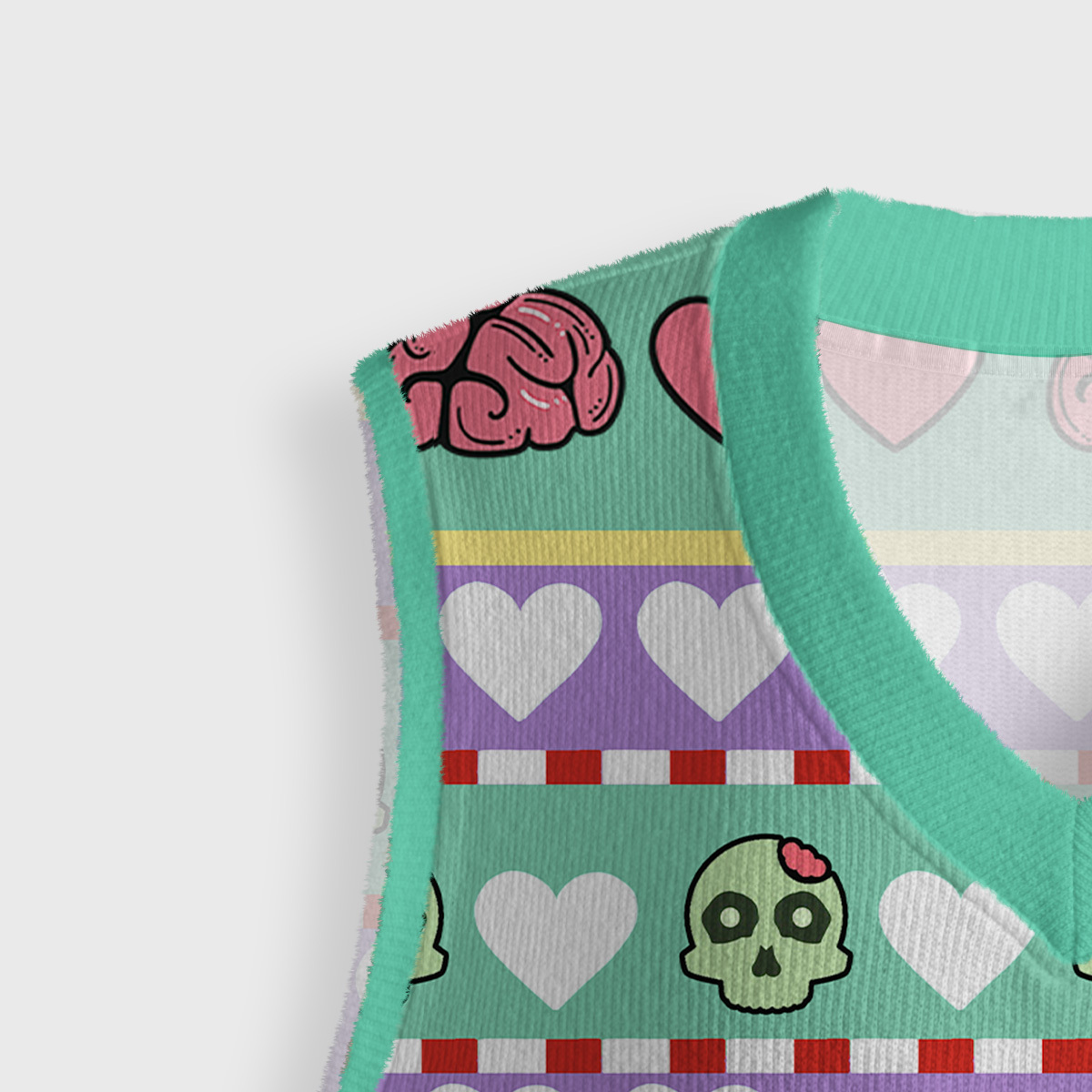 Purplehecate I Love You For Your Brains Ugly Sweater Vest