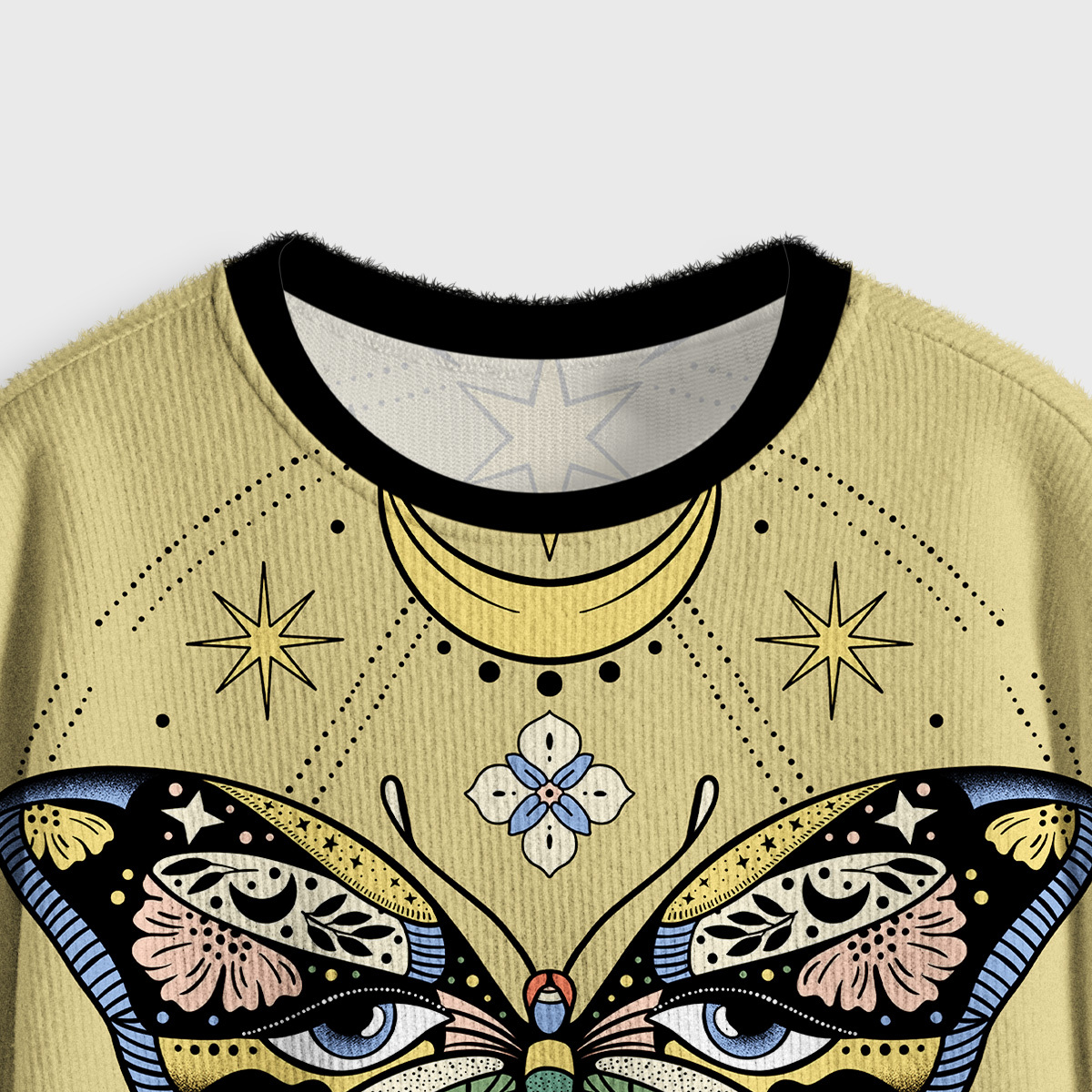 Purplehecate Magical Soul Crop Fuzzy Ugly Sweatshirt