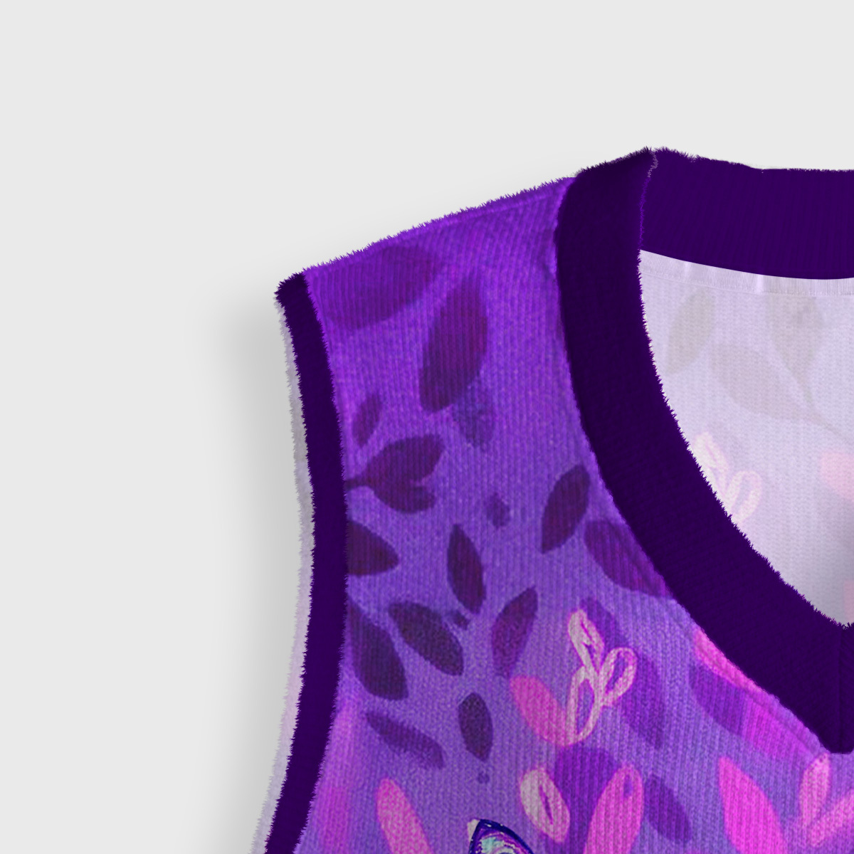 Purplehecate Witch’s Mystic Third-Eye Familiar Ugly Sweater Vest