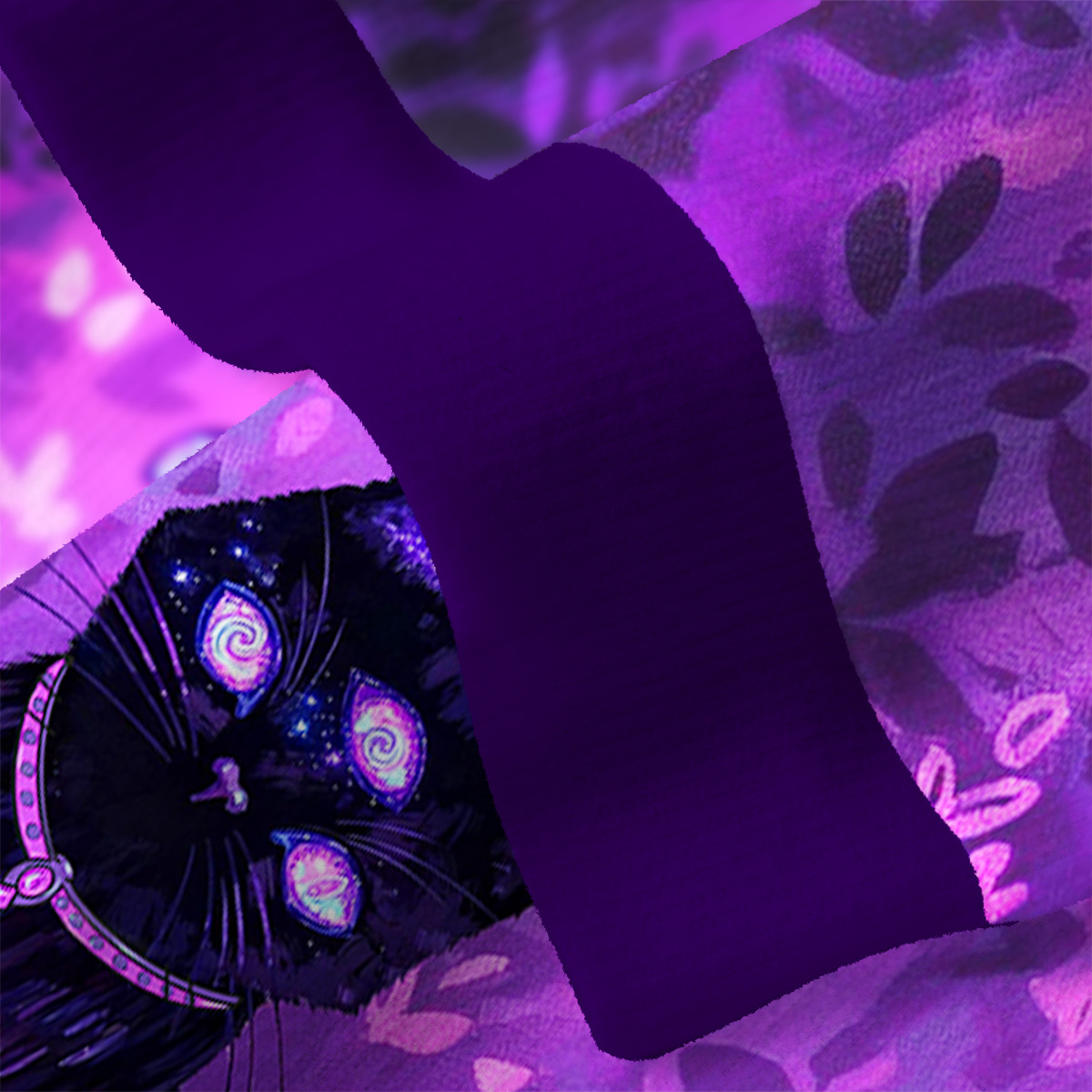 Purplehecate Witch’s Mystic Third-Eye Familiar Fuzzy Ugly Sweatshirt