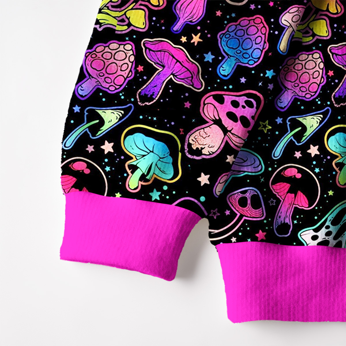 Purplehecate Psychedelic Mushroom Rave Fuzzy Ugly Sweatshirt