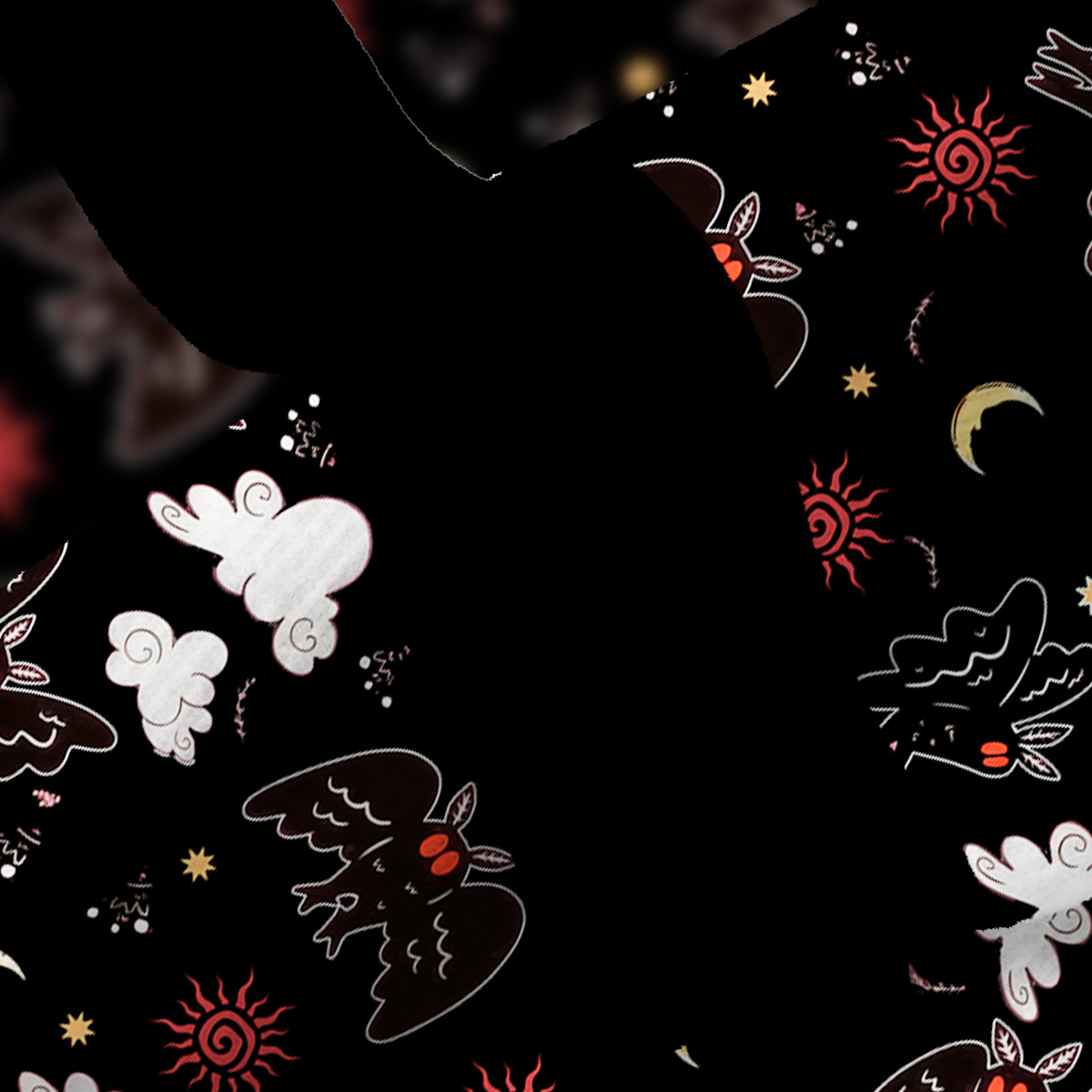 Purplehecate Cryptid Mothman Fuzzy Ugly Sweatshirt