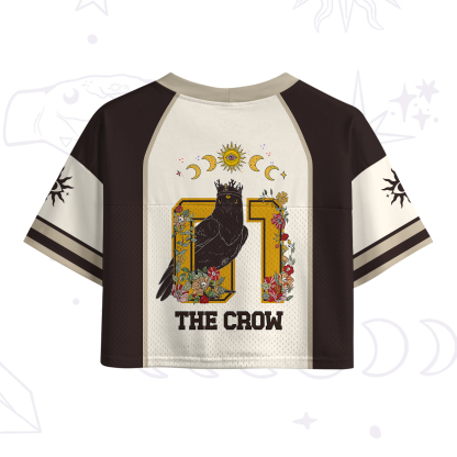 Purplehecate The Crow Crop Sports Jersey