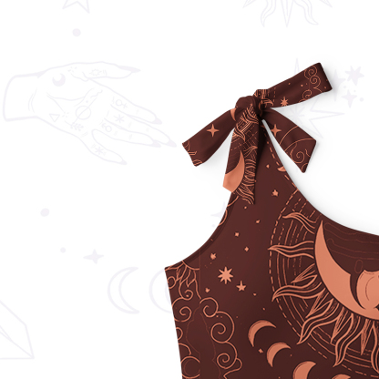 Purplehecate Lunar Eclipse One-Shoulder One-Piece Swimsuit