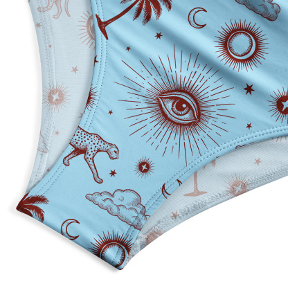 Purplehecate Eye of the Universe One-Piece Swimsuit