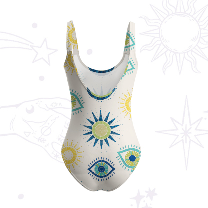 Purplehecate Sun Eye Tank One Piece Swimsuit