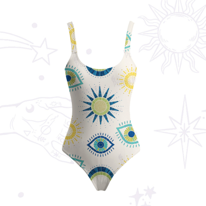 Purplehecate Sun Eye Tank One Piece Swimsuit