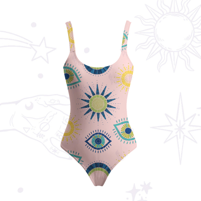 Purplehecate Sun Eye Tank One Piece Swimsuit