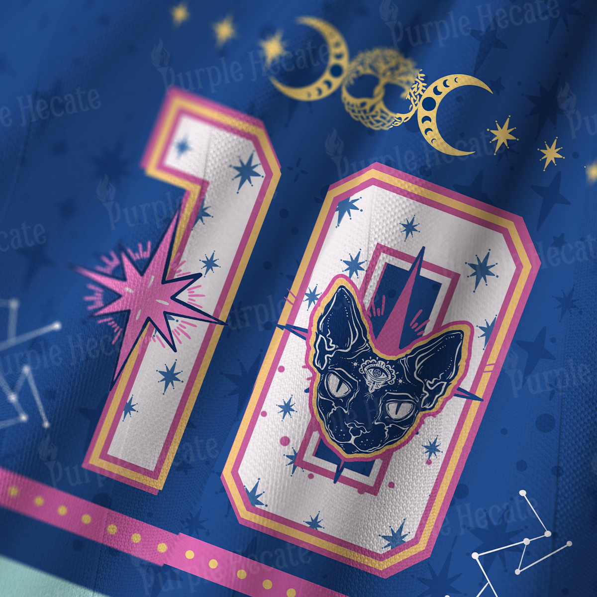 Purplehecate No.10 The Fortune Cat Long Sleeve Jersey Shirt