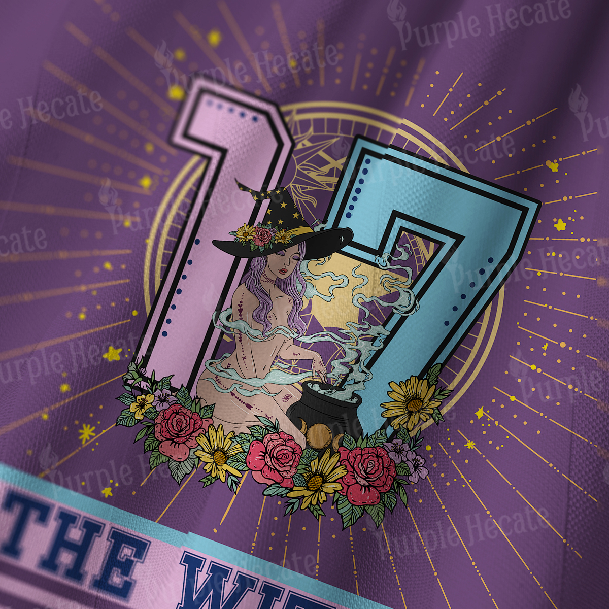 Purplehecate Arcana 17 The Witch Long Sleeve Jersey Shirt