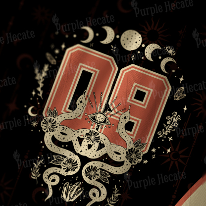 Purplehecate Lunar Serpent Alchemy Long Sleeve Jersey Shirt