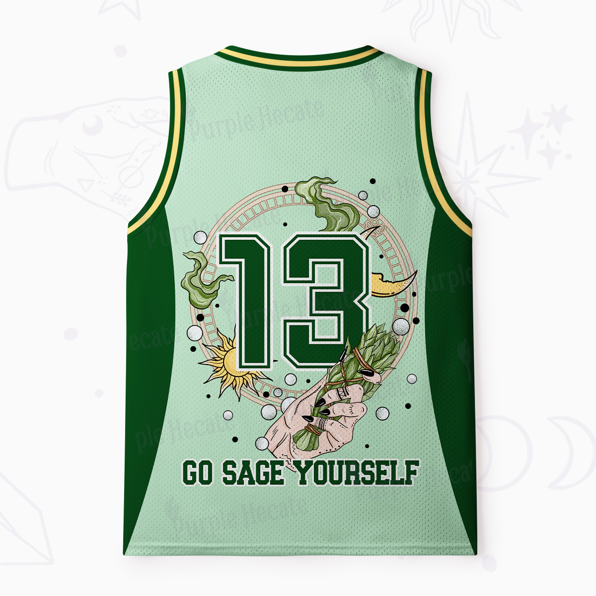 Purplehecate Go Sage Yourself Mesh Jersey Tank Top