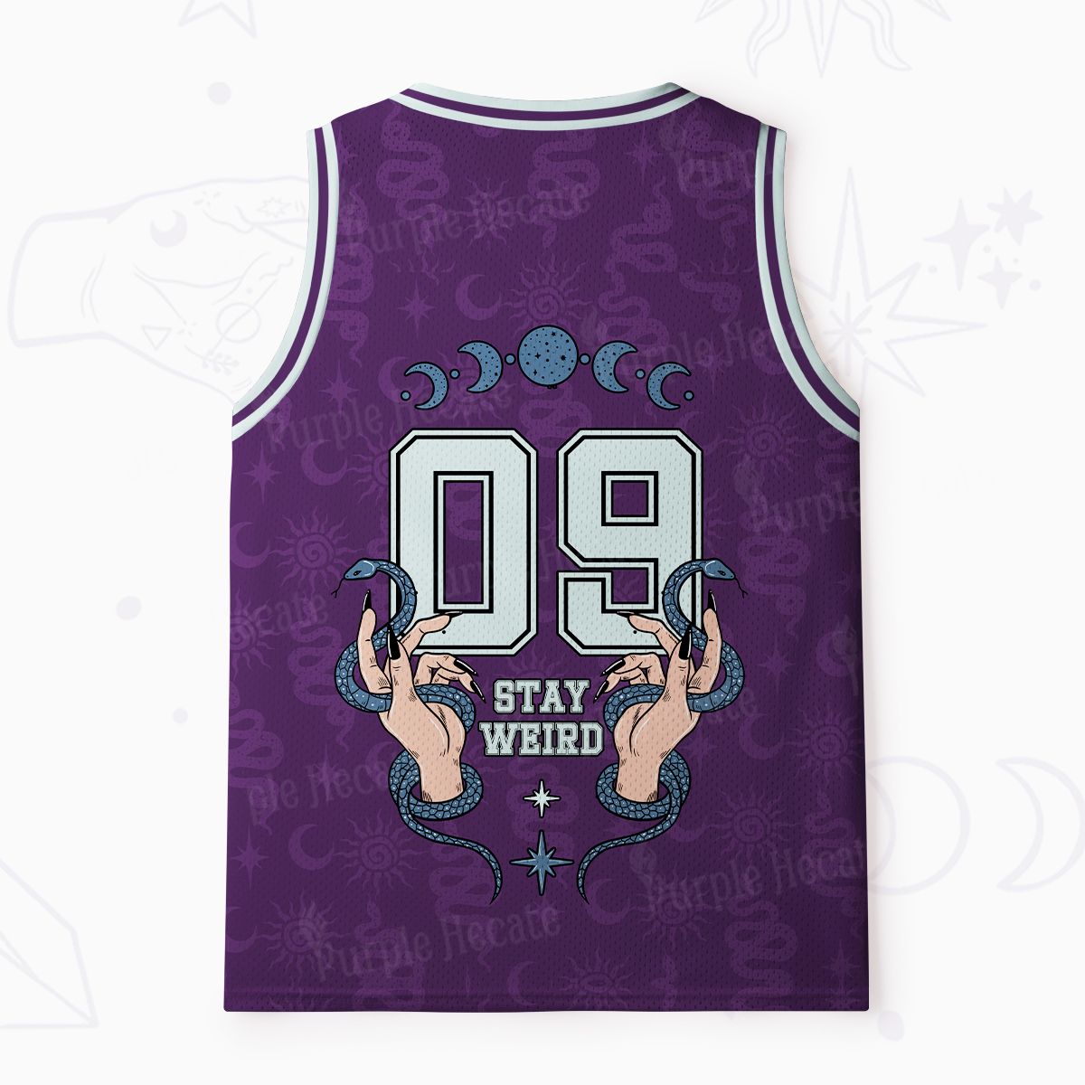 Purplehecate Stay Weird Mesh Jersey Tank Top