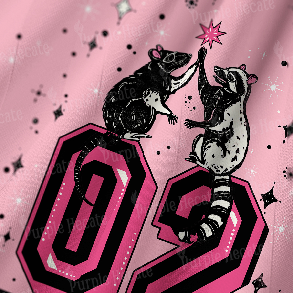 Purplehecate The Team Trash Tarot Long Sleeve Jersey Shirt