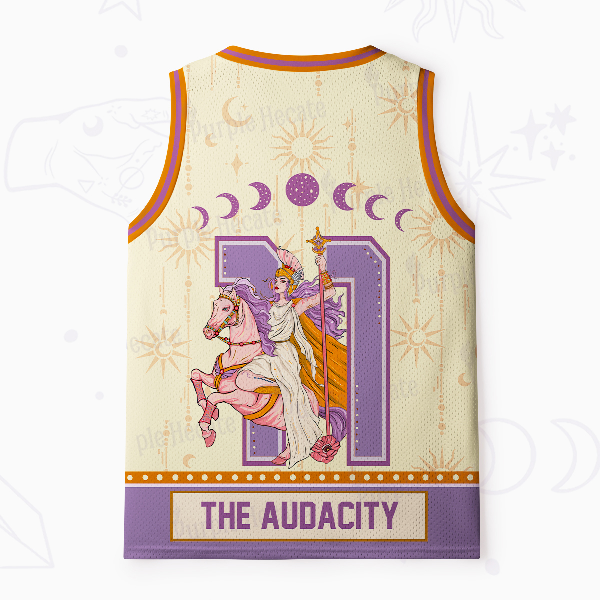 Purplehecate Arcana 11 The Audacity Mesh Jersey Tank Top