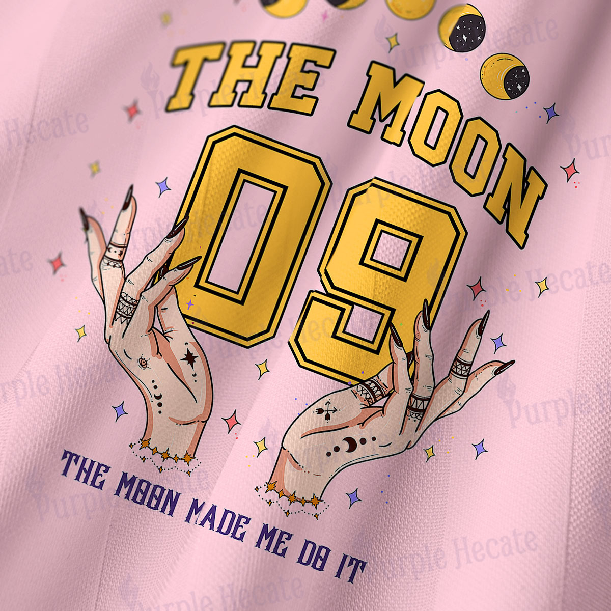 Purplehecate The Moon Made Me Do It Long Sleeve Jersey Shirt