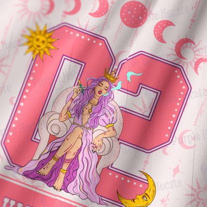 Purplehecate Arcana 02 The High Priestess Long Sleeve Jersey Shirt