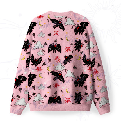 Purplehecate Cryptid Mothman Fuzzy Ugly Sweatshirt