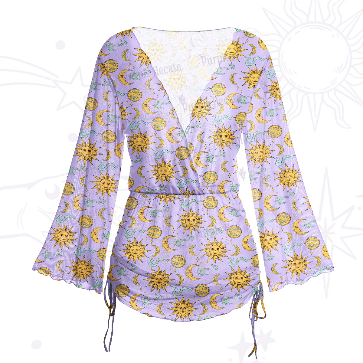 Purplehecate Rose Skull Maxi Tank Beachwear Dress