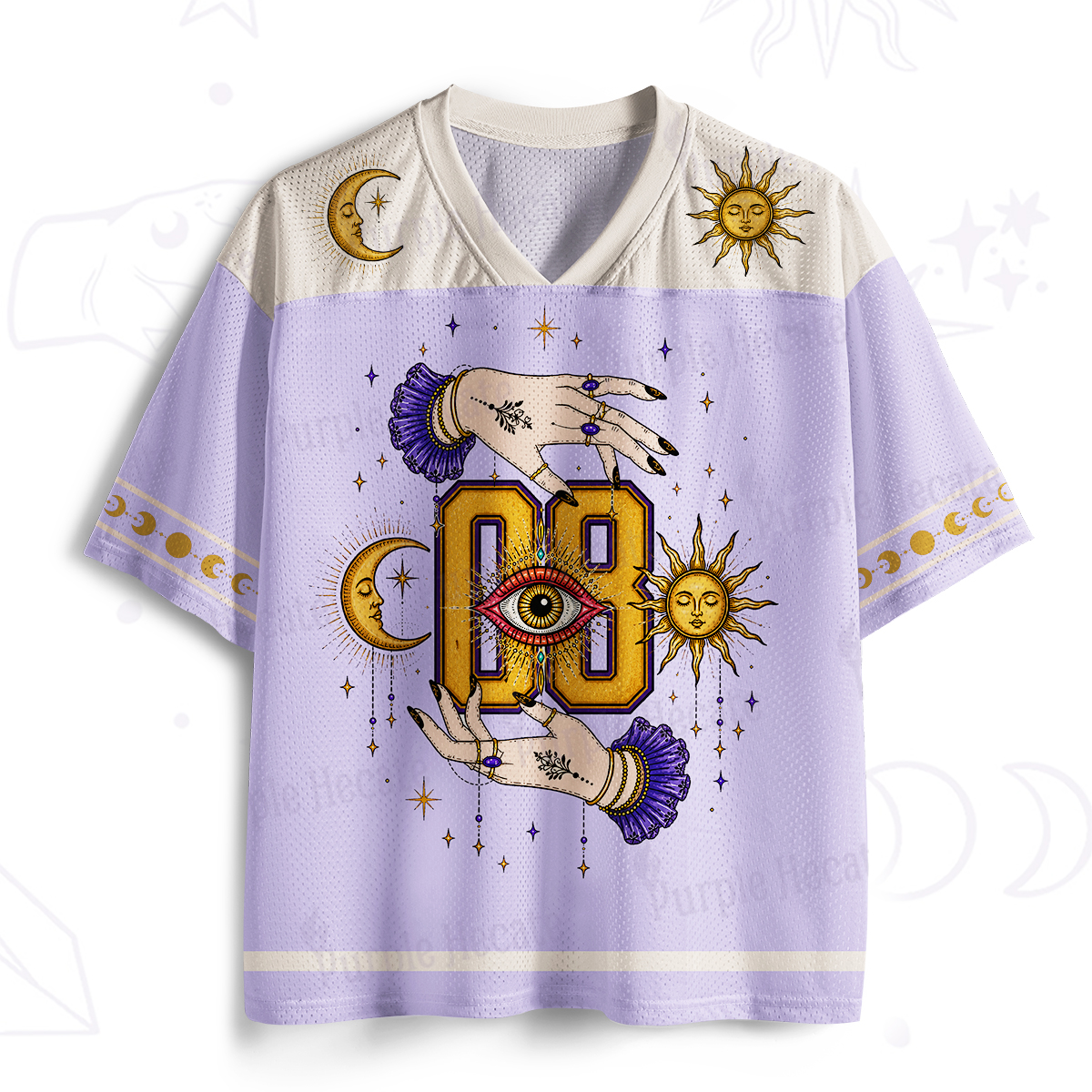 Purplehecate Lunar Witch Hand Mesh Jersey