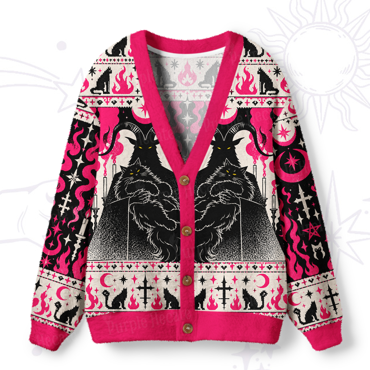 PurplehecateBaphomet's Familiar Ugly Cardigan Sweaters