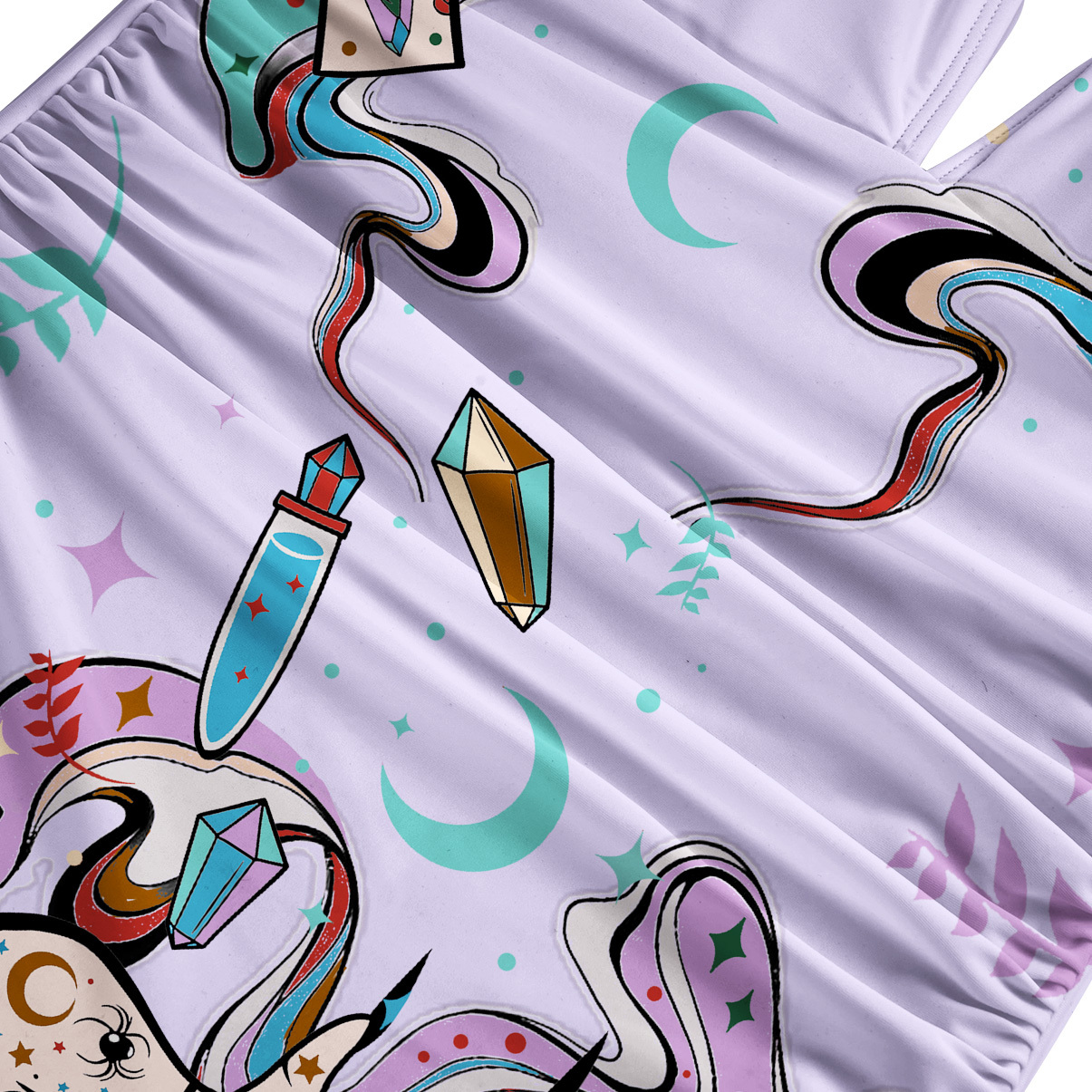 Purplehecate Astrological Secrets One-Piece Swimsuit