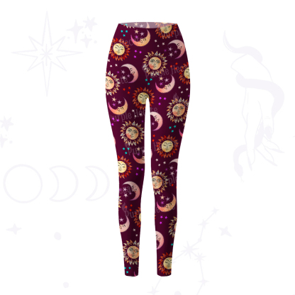 Purplehecate Dancing Suns and Lunar Dreams Yoga Pants Yoga Pants