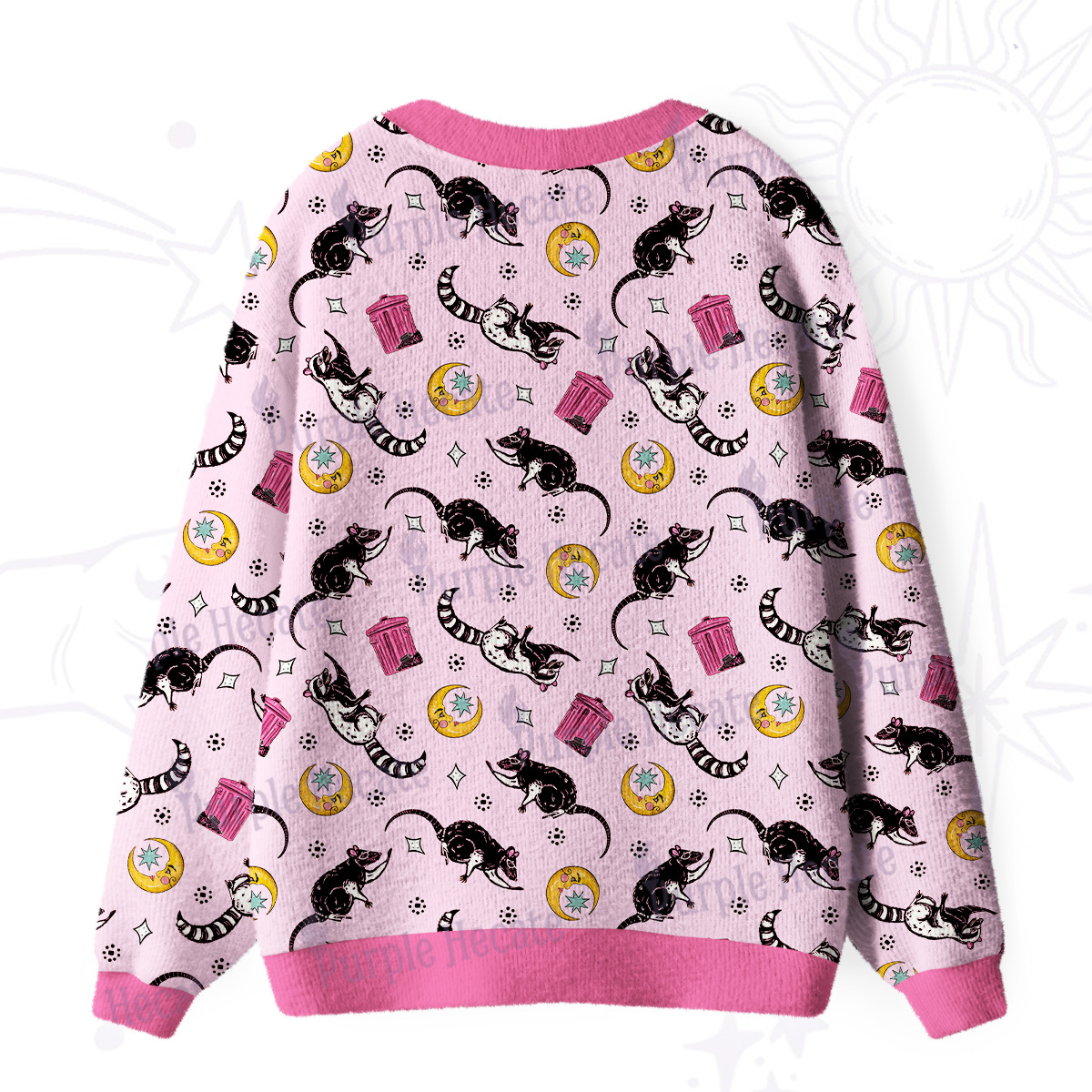 Purplehecate Midnight Team Trash Ugly Cardigan Sweaters