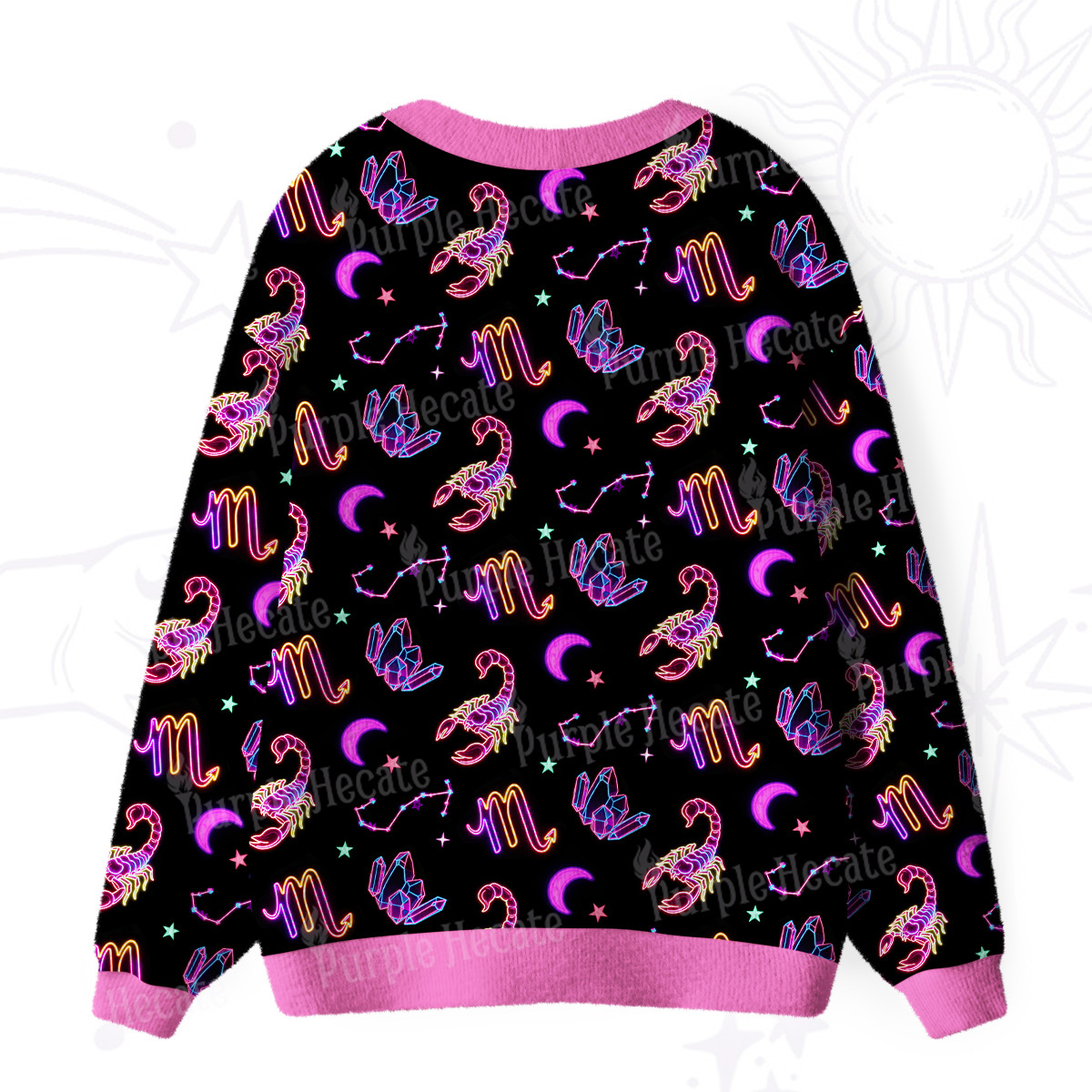 [Copy]Purplehecate Scorpio Spirit Zodiac Ugly Cardigan Sweaters