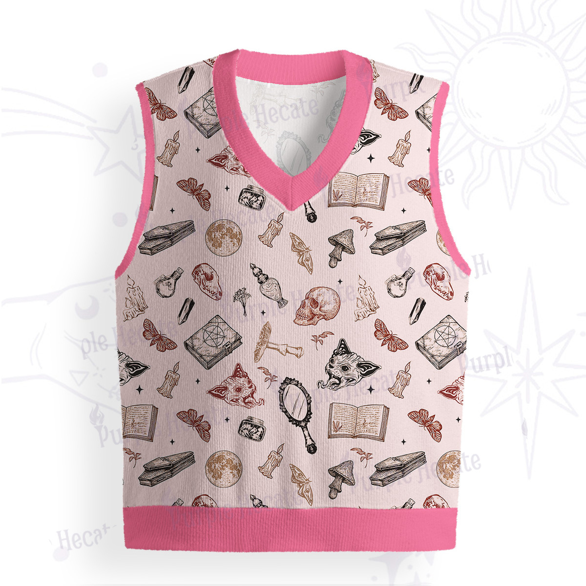Purplehecate Witchcraft Study Ugly Sweater Vest