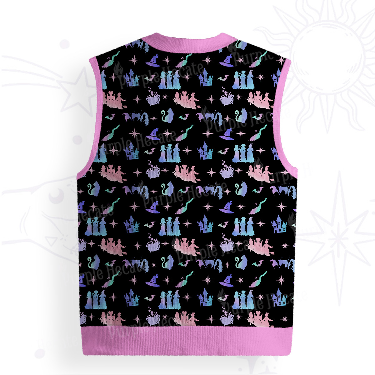 Purplehecate Spellbound Sisters Ugly Sweater Vest