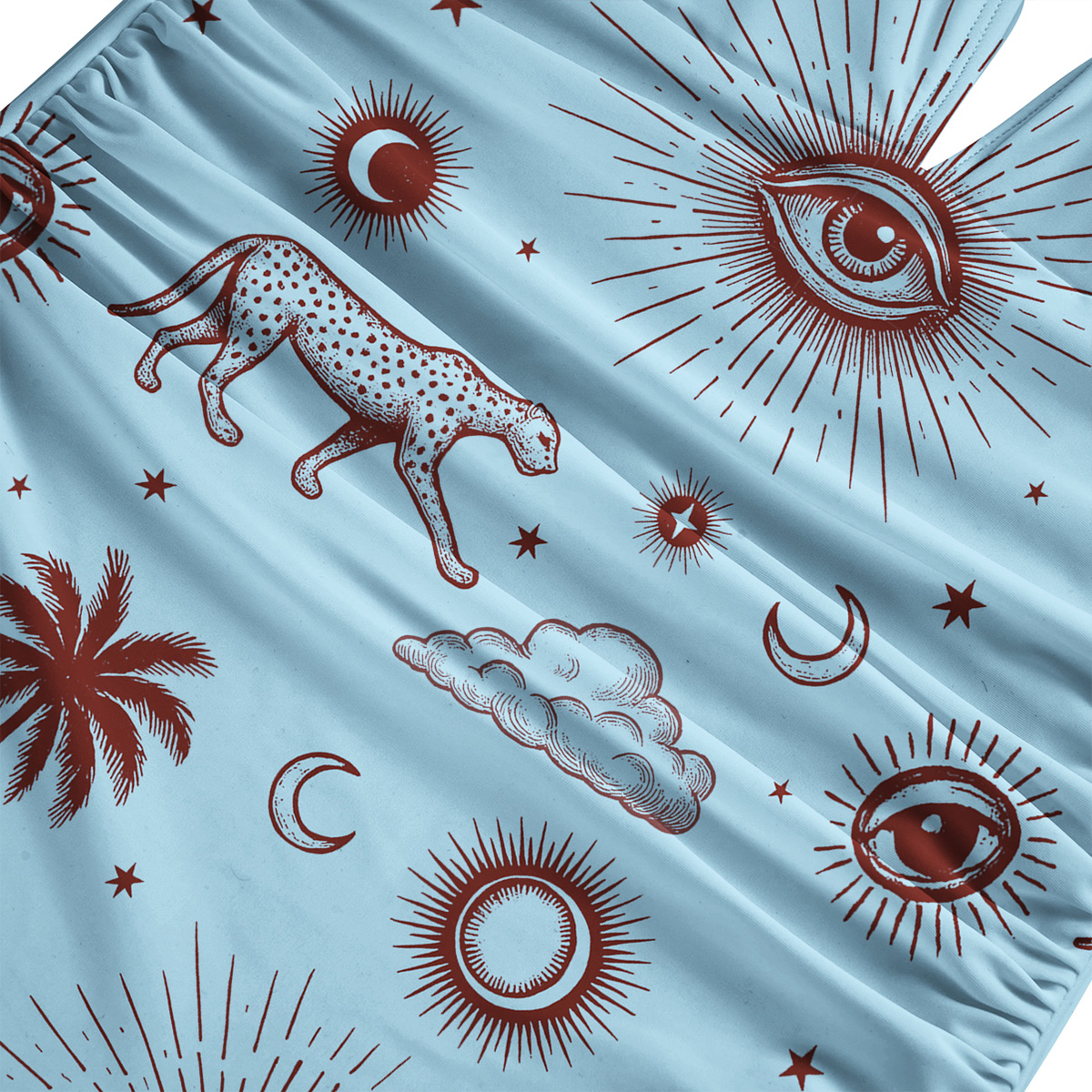 Purplehecate Eye of the Universe One-Piece Swimsuit